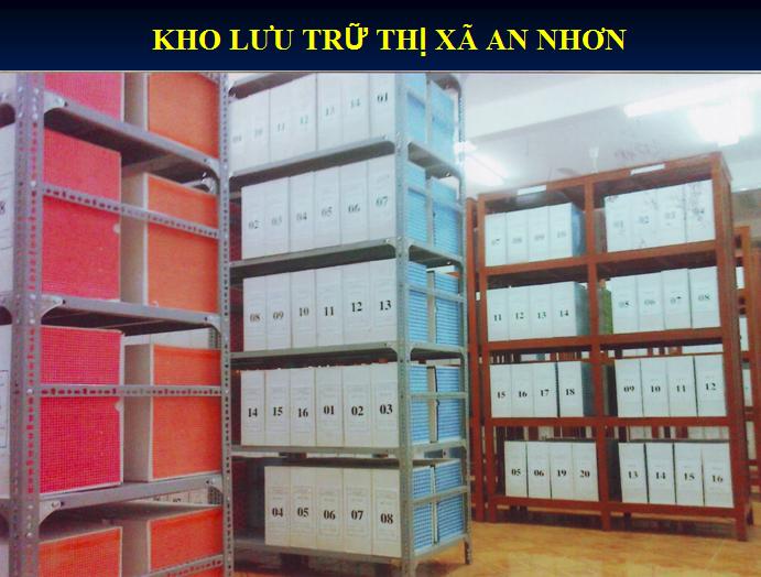 BÌNH ĐỊNH TỔ CHỨC LƯU TRỮ CẤP HUYỆN