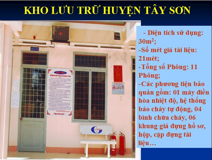 BÌNH ĐỊNH TỔ CHỨC LƯU TRỮ CẤP HUYỆN