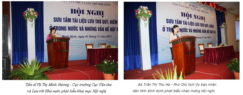 CỤC VĂN THƯ VÀ LƯU TRỮ NHÀ NƯỚC TỔ CHỨC HỘI NGHỊ “SƯU TẦM TÀI LIỆU LƯU TRỮ QUÝ, HIẾM Ở TRONG NƯỚC VÀ NHỮNG VẤN ĐỀ ĐẶT RA” TẠI BÌNH ĐỊNH