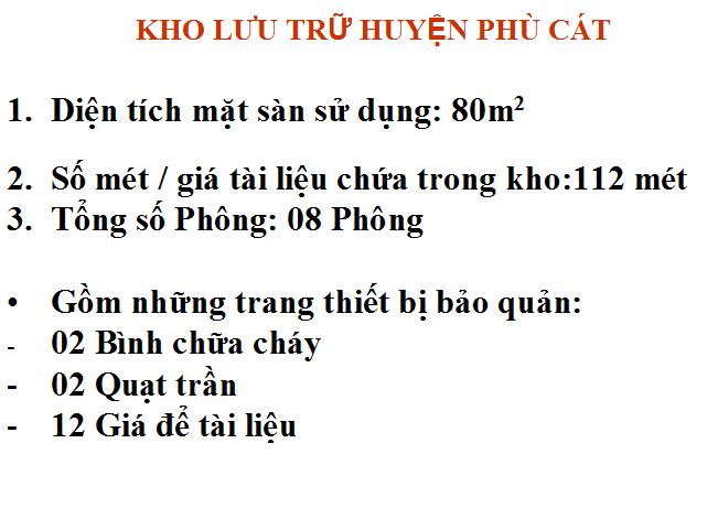 BÌNH ĐỊNH TỔ CHỨC LƯU TRỮ CẤP HUYỆN