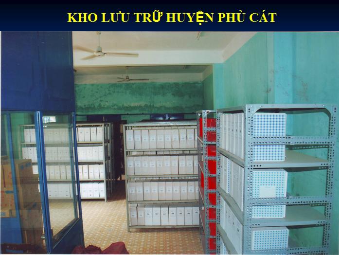 BÌNH ĐỊNH TỔ CHỨC LƯU TRỮ CẤP HUYỆN