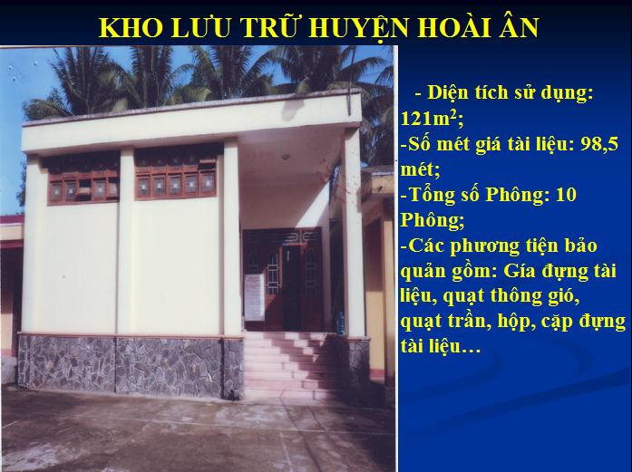 BÌNH ĐỊNH TỔ CHỨC LƯU TRỮ CẤP HUYỆN