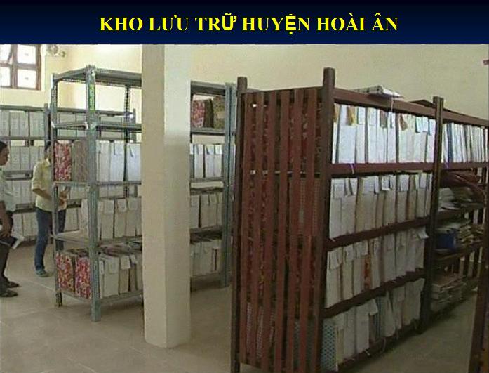 BÌNH ĐỊNH TỔ CHỨC LƯU TRỮ CẤP HUYỆN