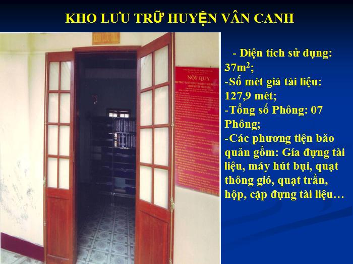 BÌNH ĐỊNH TỔ CHỨC LƯU TRỮ CẤP HUYỆN