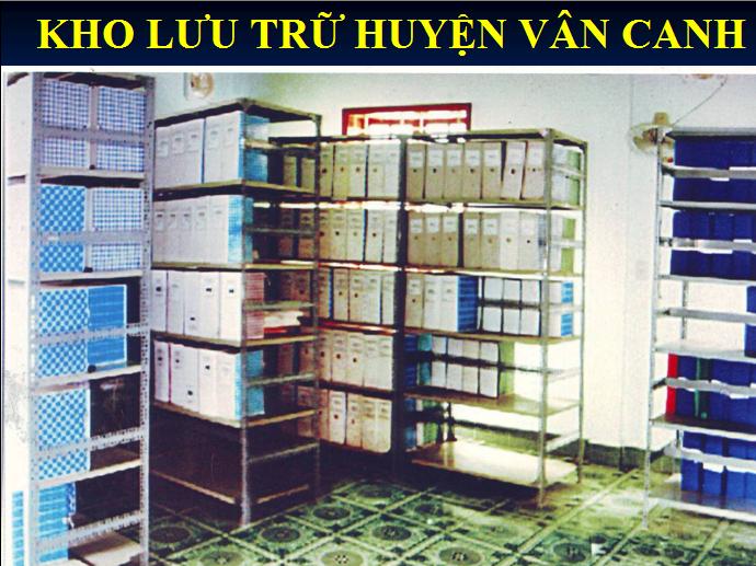 BÌNH ĐỊNH TỔ CHỨC LƯU TRỮ CẤP HUYỆN