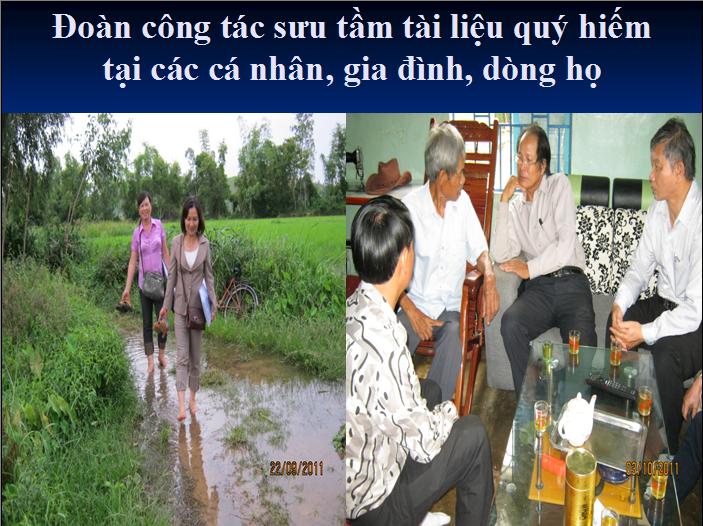 CÔNG TÁC SƯU TẦM TÀI LIỆU LƯU TRỮ QUÝ, HIẾM TRÊN ĐỊA BÀN TỈNH BÌNH ĐỊNH