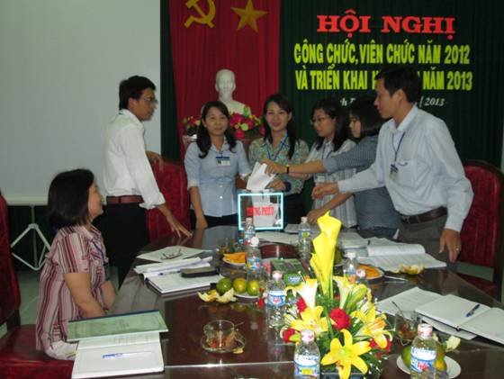 Hội nghị cán bộ, công chức, viên chức năm 2012 và triển khai nhiệm vụ công tác năm 2013 của Chi cục Văn thư - Lưu trữ tỉnh Bình Định