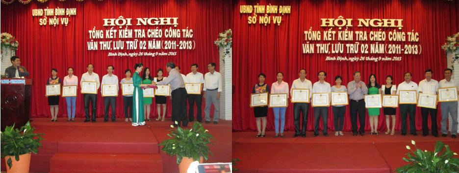 HỘI NGHỊ TỔNG KẾT KIỂM TRA CHÉO CÔNG TÁC VĂN THƯ, LƯU TRỮ 02 NĂM 2011-2013