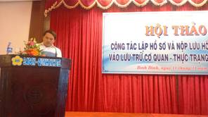 HỘI THẢO “CÔNG TÁC LẬP HỒ SƠ VÀ NỘP LƯU HỒ SƠ, TÀI LIỆU VÀO LƯU TRỮ CƠ QUAN – THỰC TRẠNG VÀ GIẢI PHÁP”